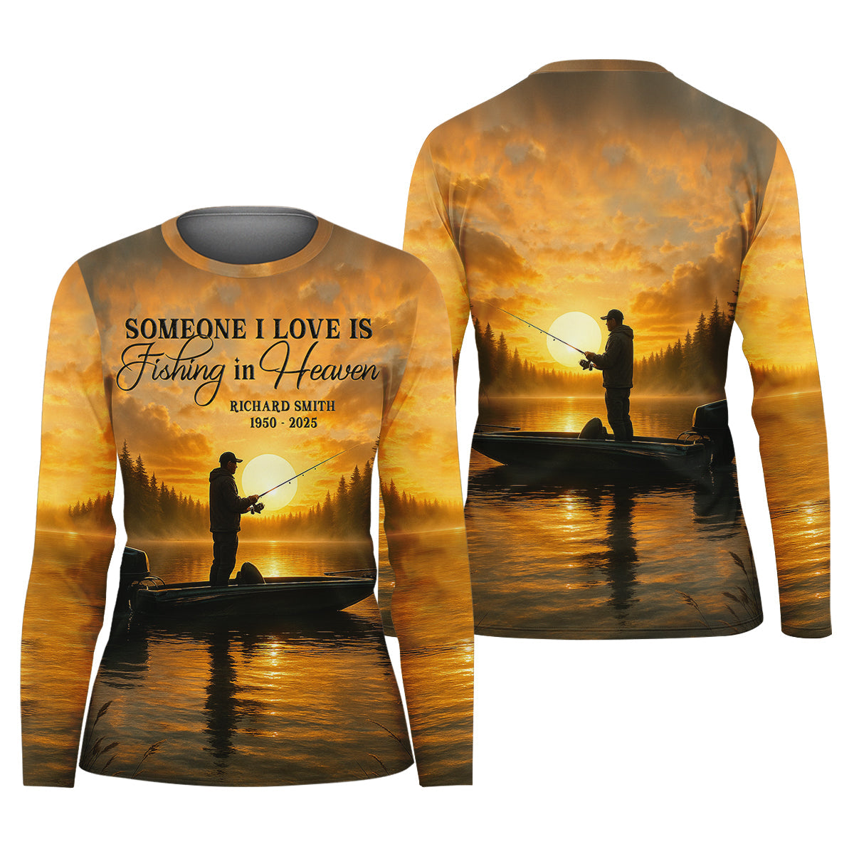 Someone I Love Is Fishing In Heaven Fishing Shirt For Women, Fishing Gift Ideas, Female Fishing Shirts