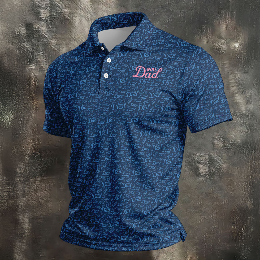 Girl Dad Father's Day Golf Shirt, Polo Shirts For Men, Gift For Golf Dad, Golfing Apparel