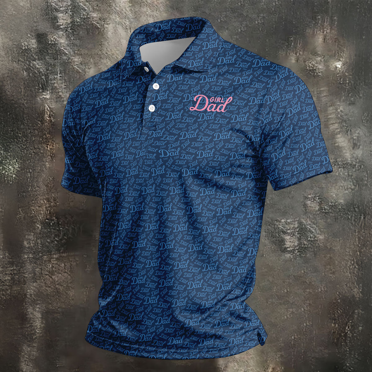 Girl Dad Father's Day Golf Shirt, Polo Shirts For Men, Gift For Golf Dad, Golfing Apparel
