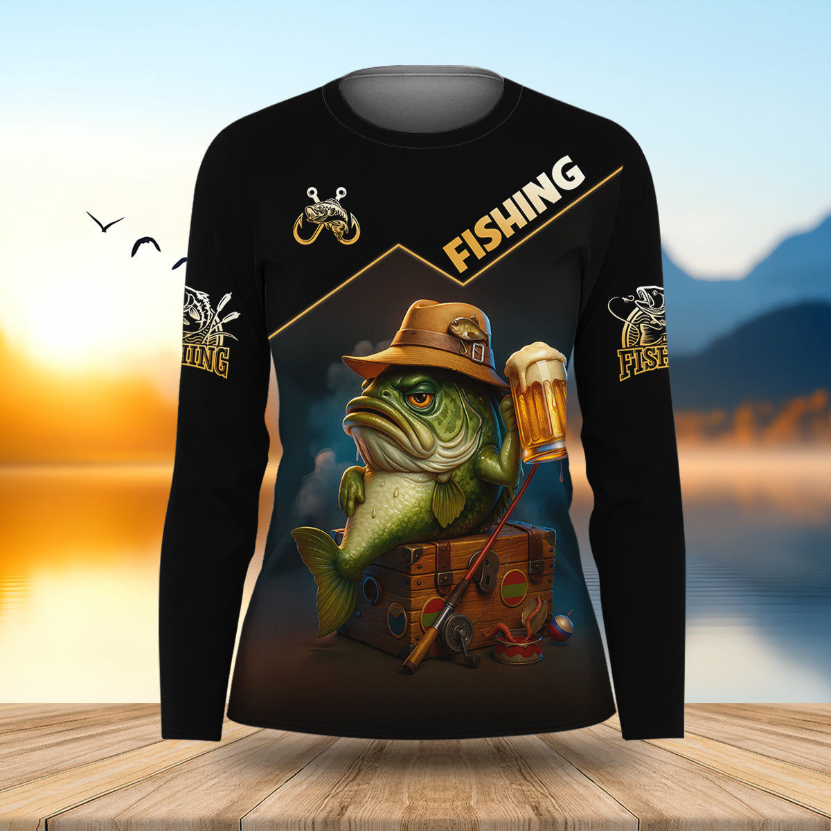 I Just Want To Drink Beer And Jerk My Rod Funny Fishing Shirt, Female Fishing Shirts, UV Protection Clothing