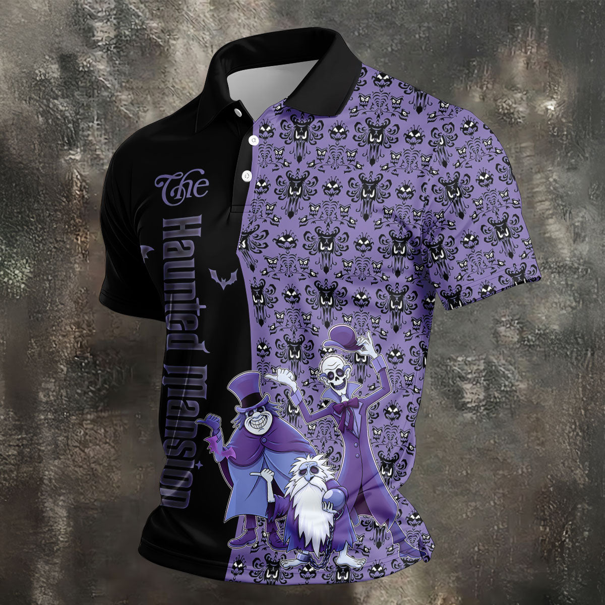 Haunted Halloween Horror Character Polo Shirt, Golf Polo Shirts For Men, Mens Polo Shirts