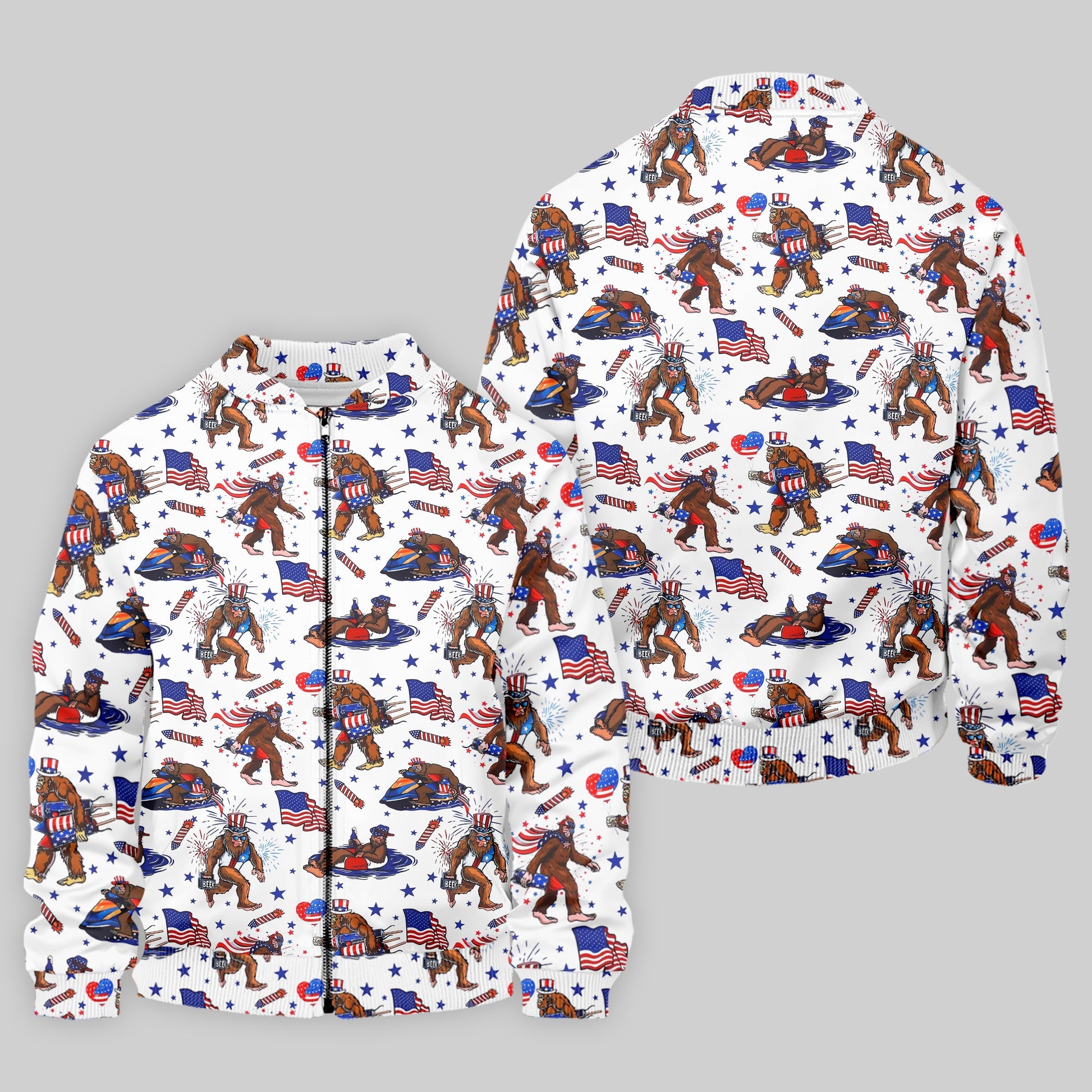 Bigfoot Sasquatch Funny Golf Polo ShirtAmerica 250 Anniversary Golf Shirt, 4th Of July Polo