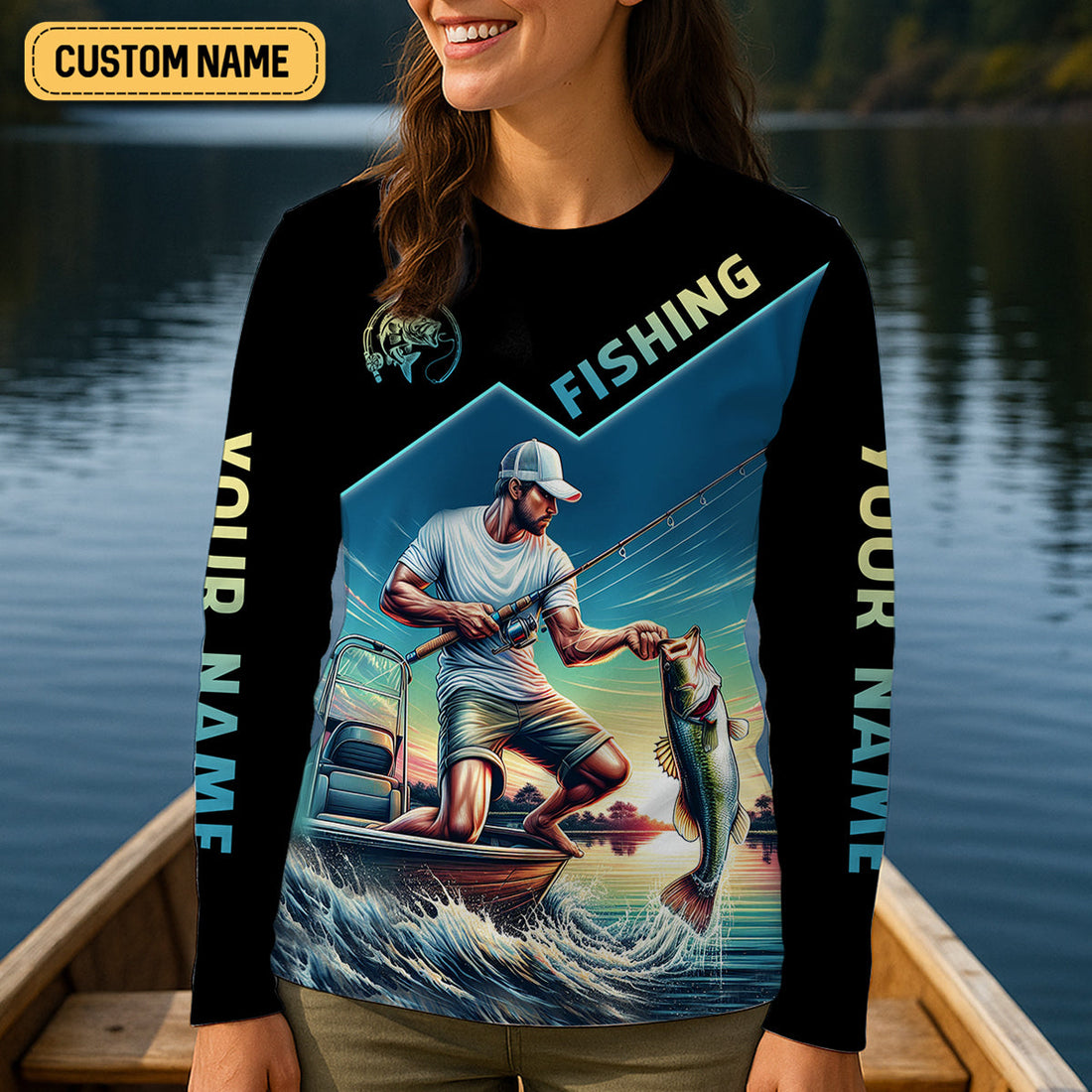 Fishing Shirts, Rule The Waves Fear Nothing, SPF Long Sleeve Shirts Womens, Female Fishing Shirts
