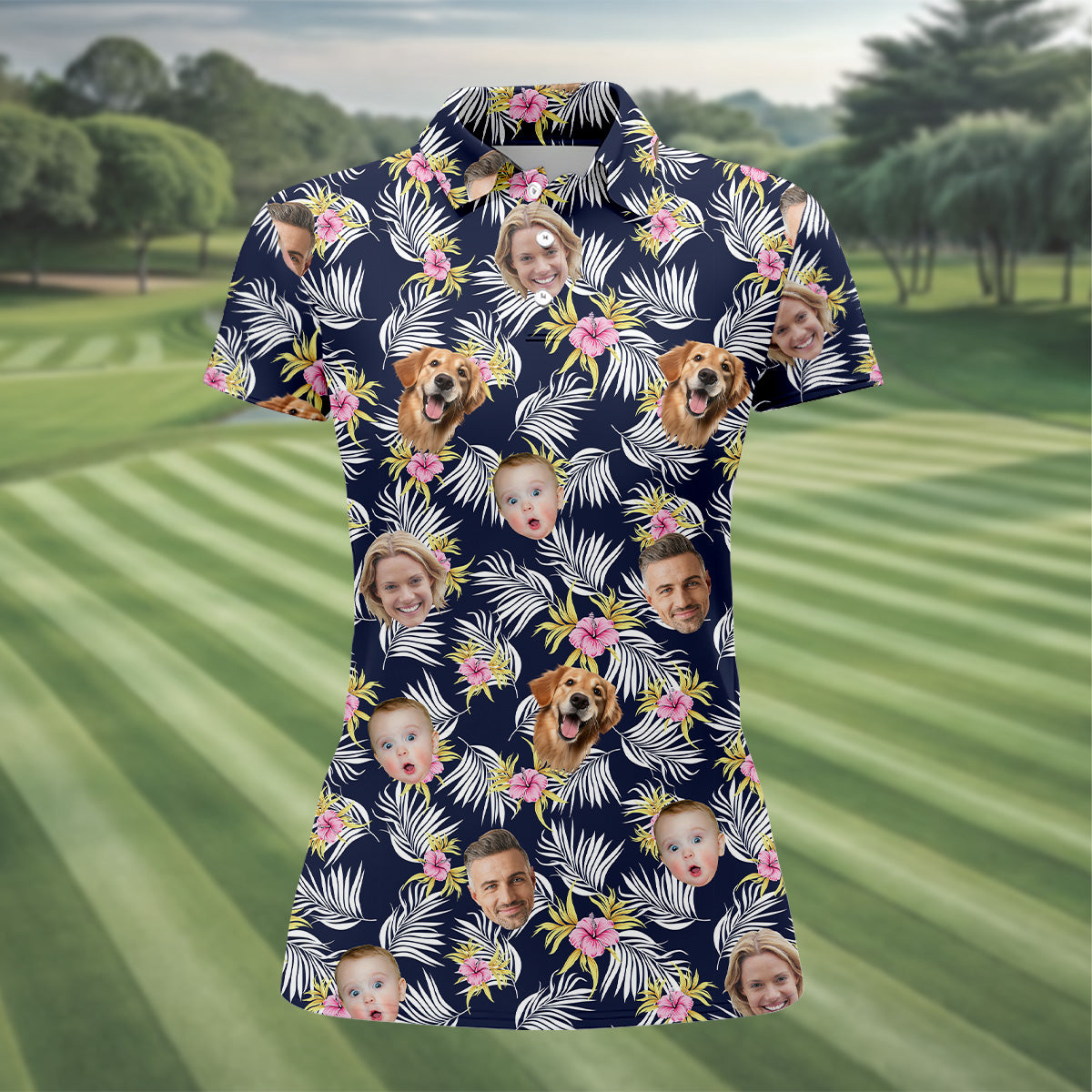 Hawaiian Golf Shirts, Floral Shirt Women, Hawaiian Shirts With Faces, Womens Sleeveless Polo