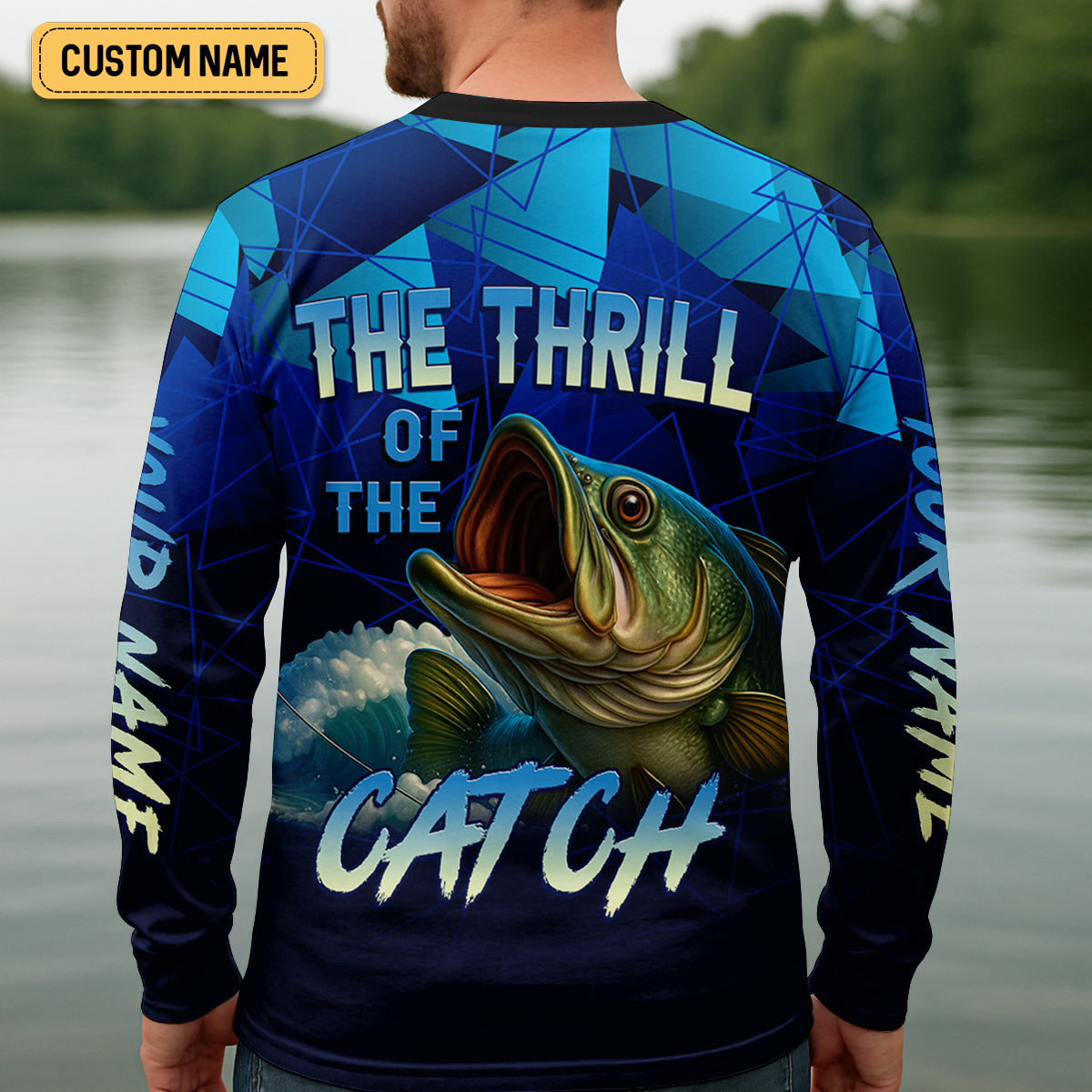 Monster Fishing SPF Shirts, The Thrill of The Catch Fishing Shirts For Men, Funny Fisherman Gift