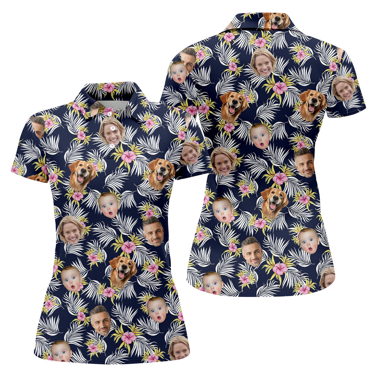 Hawaiian Golf Shirts, Floral Shirt Women, Hawaiian Shirts With Faces, Womens Sleeveless Polo