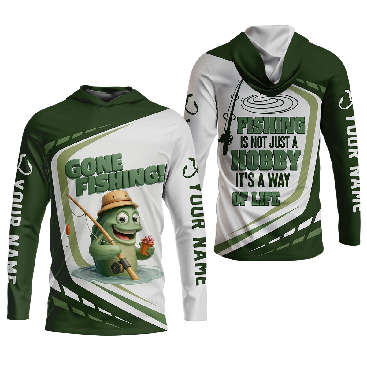 Gone Fishing, Fishing Is Not Just A Hobby, It's A Way Of Life SPF Shirts, Fishing Shirts For Men, Fisherman Gift