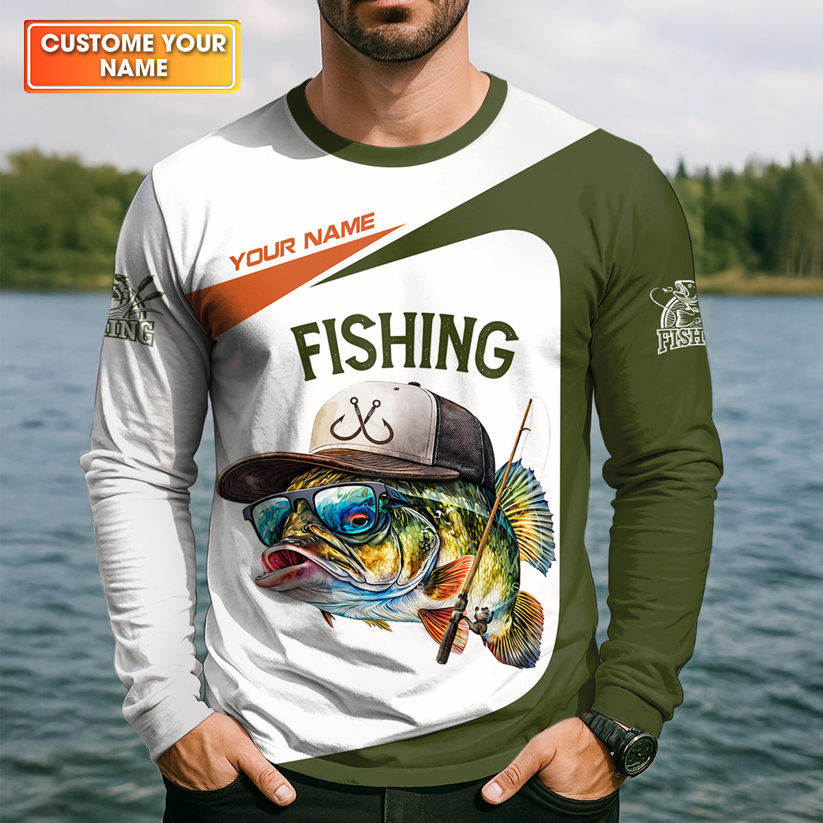 Wishin’ I Was Fishin’ Fishing Shirt, Funny Fisherman Shirt For Men, Custom Fishing Gift