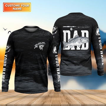 Reel Cool Dad Fishing SPF Shirt For Men, Custom Fishing Shirts, Fishing Shirts For Men