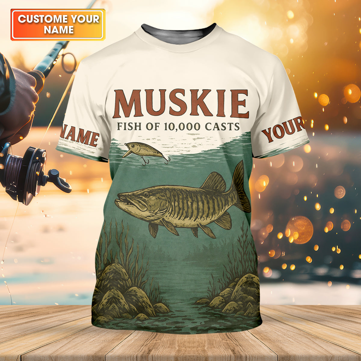 Muskie Fish Of 10000 Casts Vintage Fishing Shirt, Fishing UPF Shirts, Fishing Shirts For Men