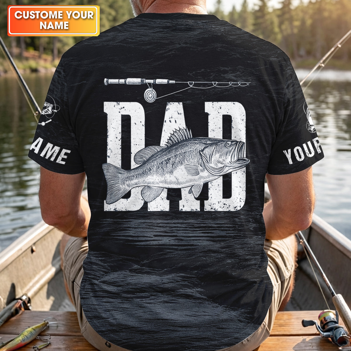 Reel Cool Dad Fishing SPF Shirt For Men, Custom Fishing Shirts, Fishing Shirts For Men