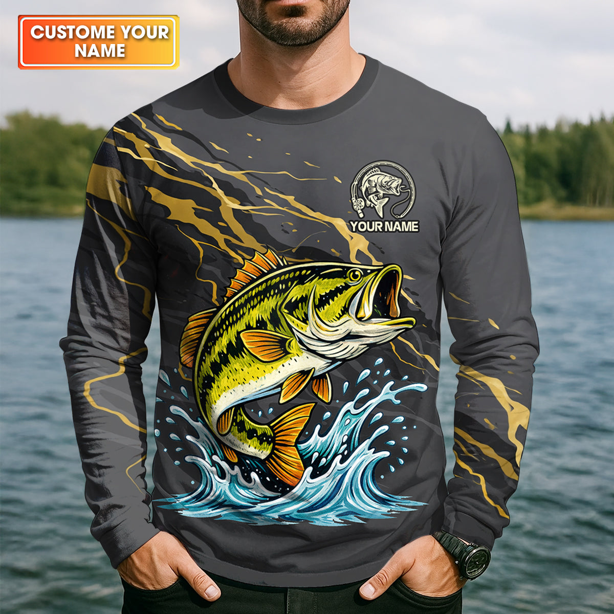 Full Time Dad – Part Time Hooker Fishing Shirt, Fishing UPF Shirts, Funny Fishing Shirt