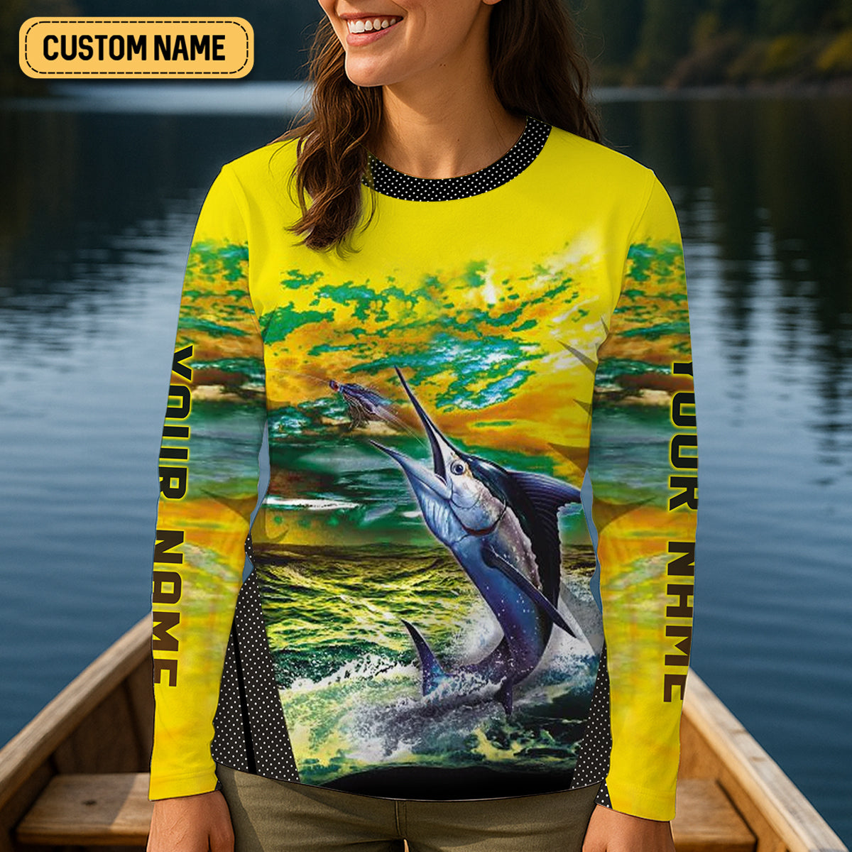 Just Another Beer Drinker With A Fishing Problem Women's Fishing Shirt, UPF Fishing Shirt, Fishing Gifts For Women