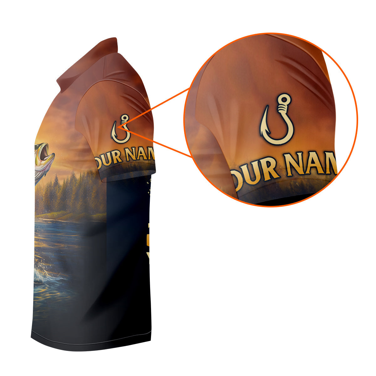 Jesus Is My Savior Fishing Is My Therapy Shirt, Custom Name Fishing Shirt, Fishing UPF Shirts, Funny Fishing Shirt