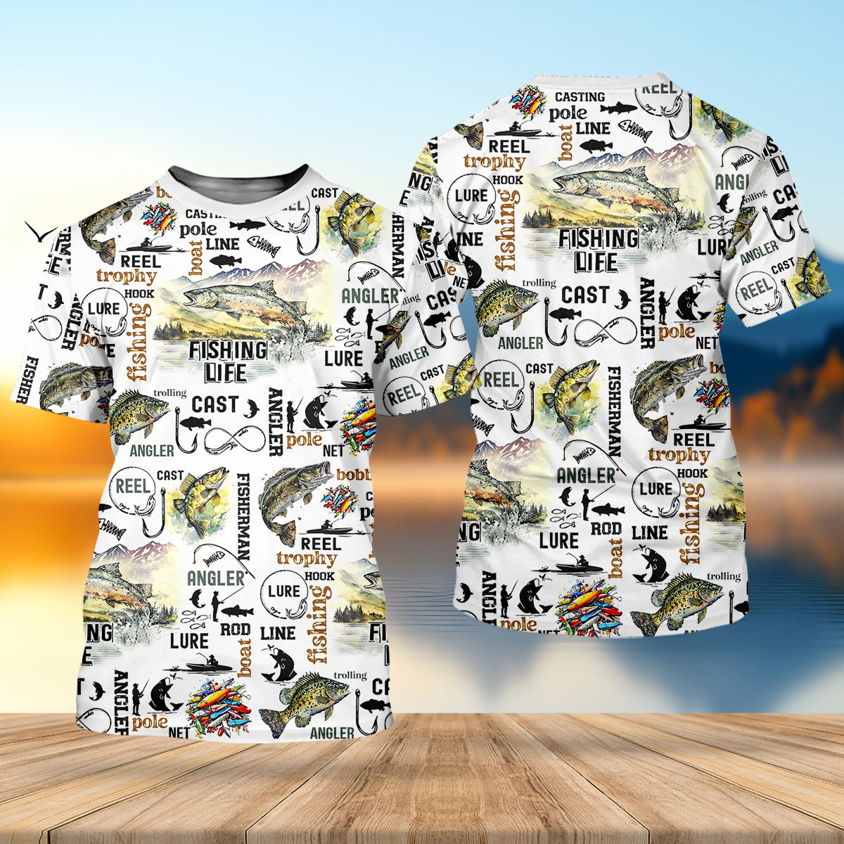 Fishing Life Fishing UPF Shirts, Funny Fishing Shirt, Gift For Fisherman, Fishing Shirts For Men