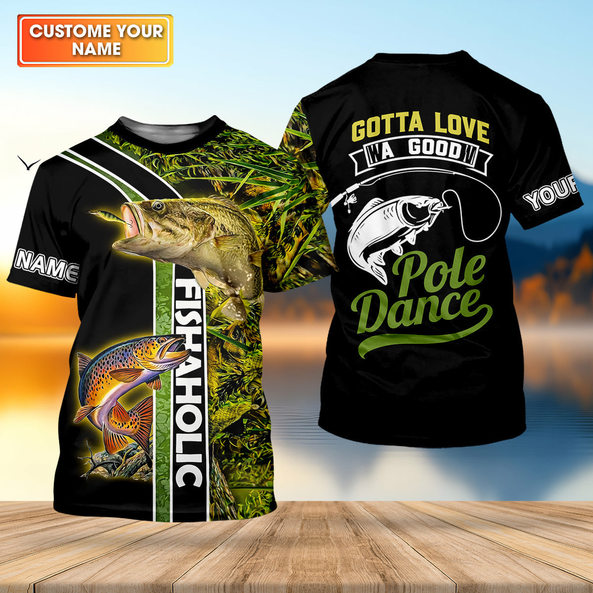 Gotta Love A Good Pole Dance Fishaholic Fishing UPF Shirts, Funny Fishing Shirt, Fishing Gift for Men