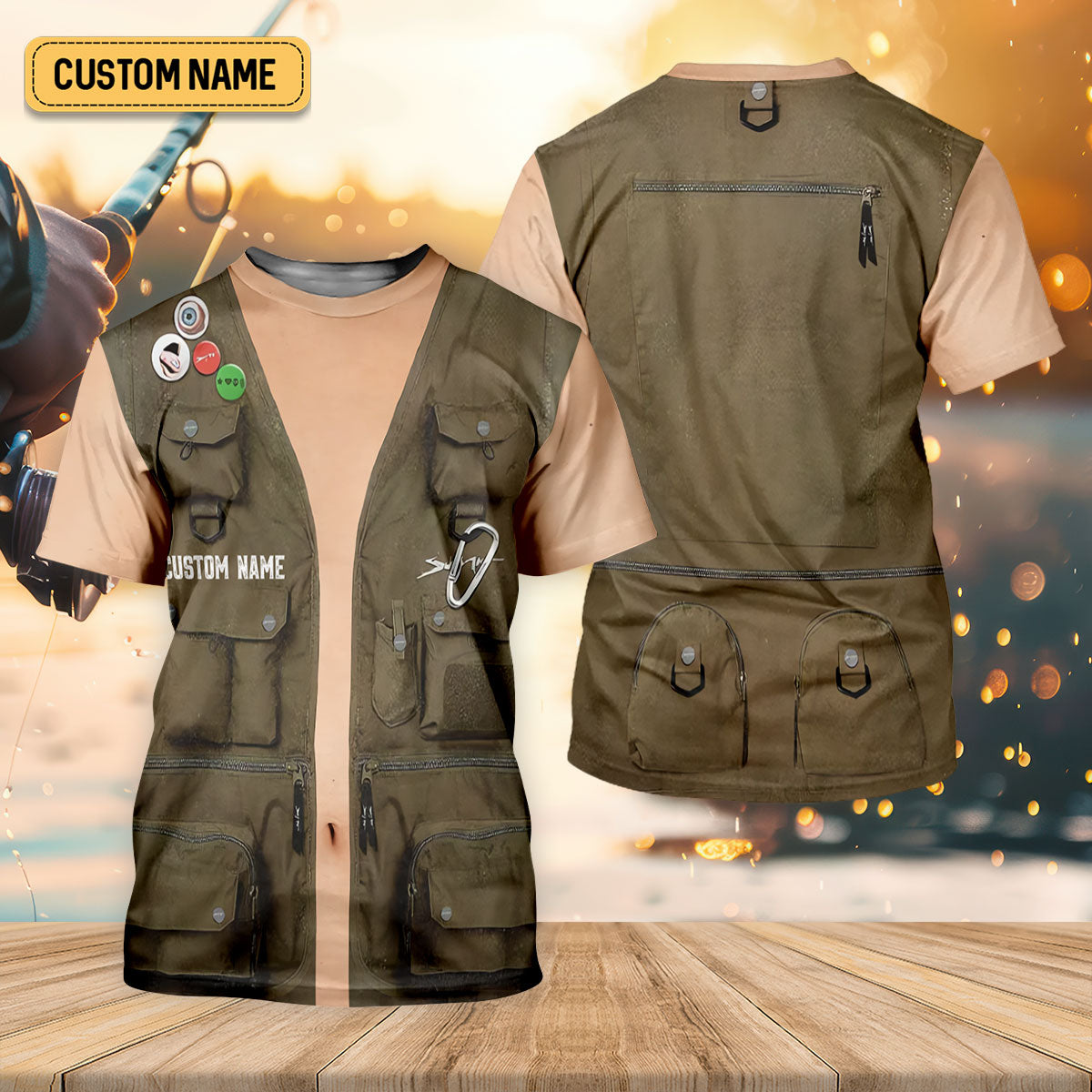 Fishing Vest Print Fishing UPF Shirts, Performance Fishing Shirts, Fishing Shirt For Women