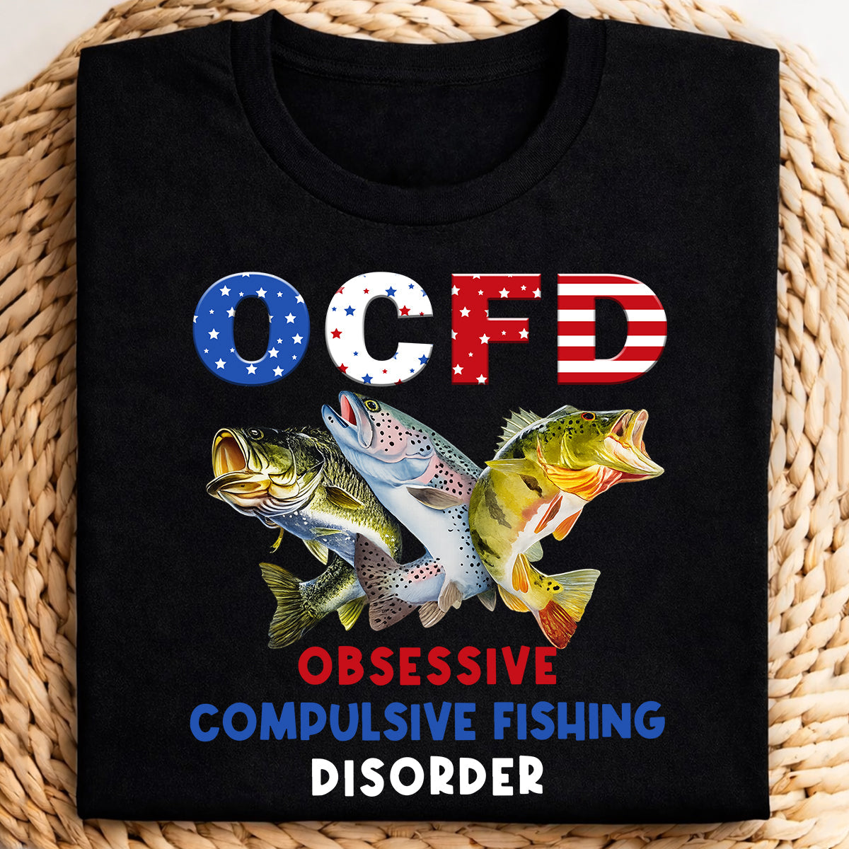 OCFD Funny Fishing Shirt, Patriotic Fishing Tee Shirts, 250th Anniversary Fishing Shirts For Men