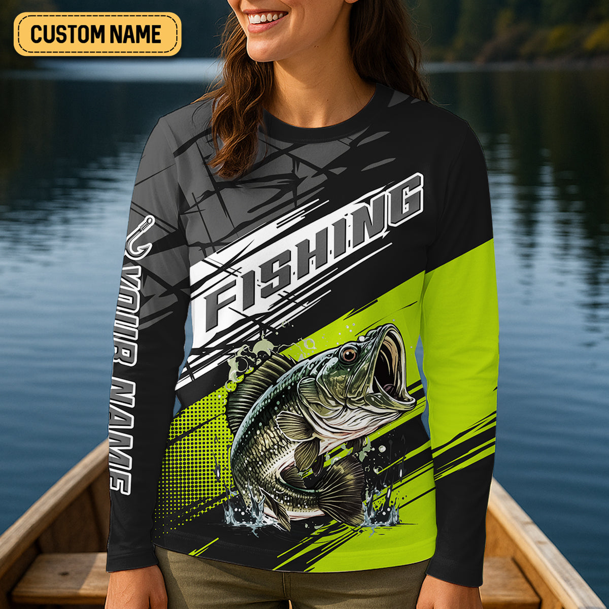Hey Fish Wanna Hook Up Neon Fishing Women SPF Shirt, Funny Fishing Shirt, Fishing Shirt For Women