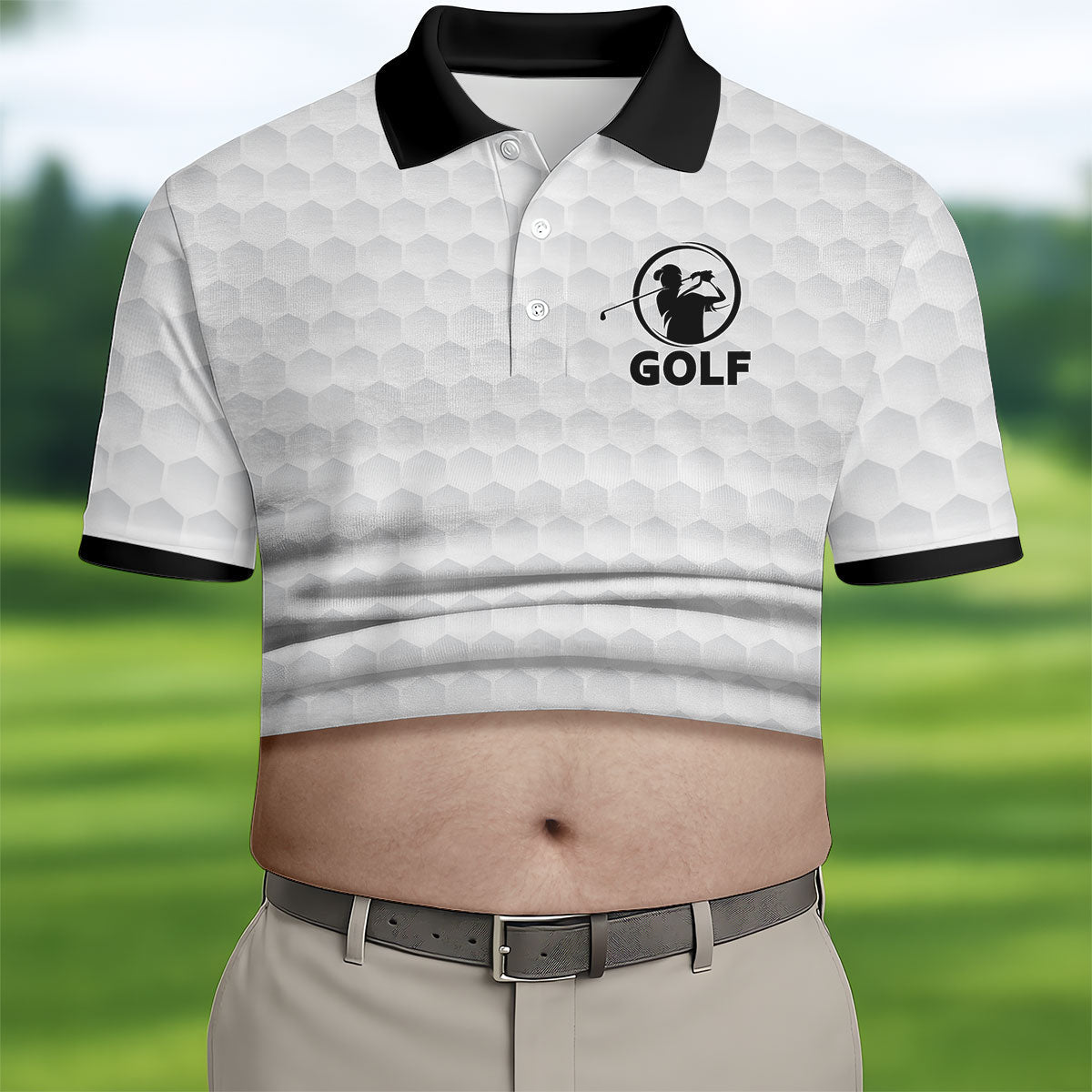 It's Not A Dad Bod It's A Father Figure Men's Funny Golf Shirts, Father's Day Golf Gift