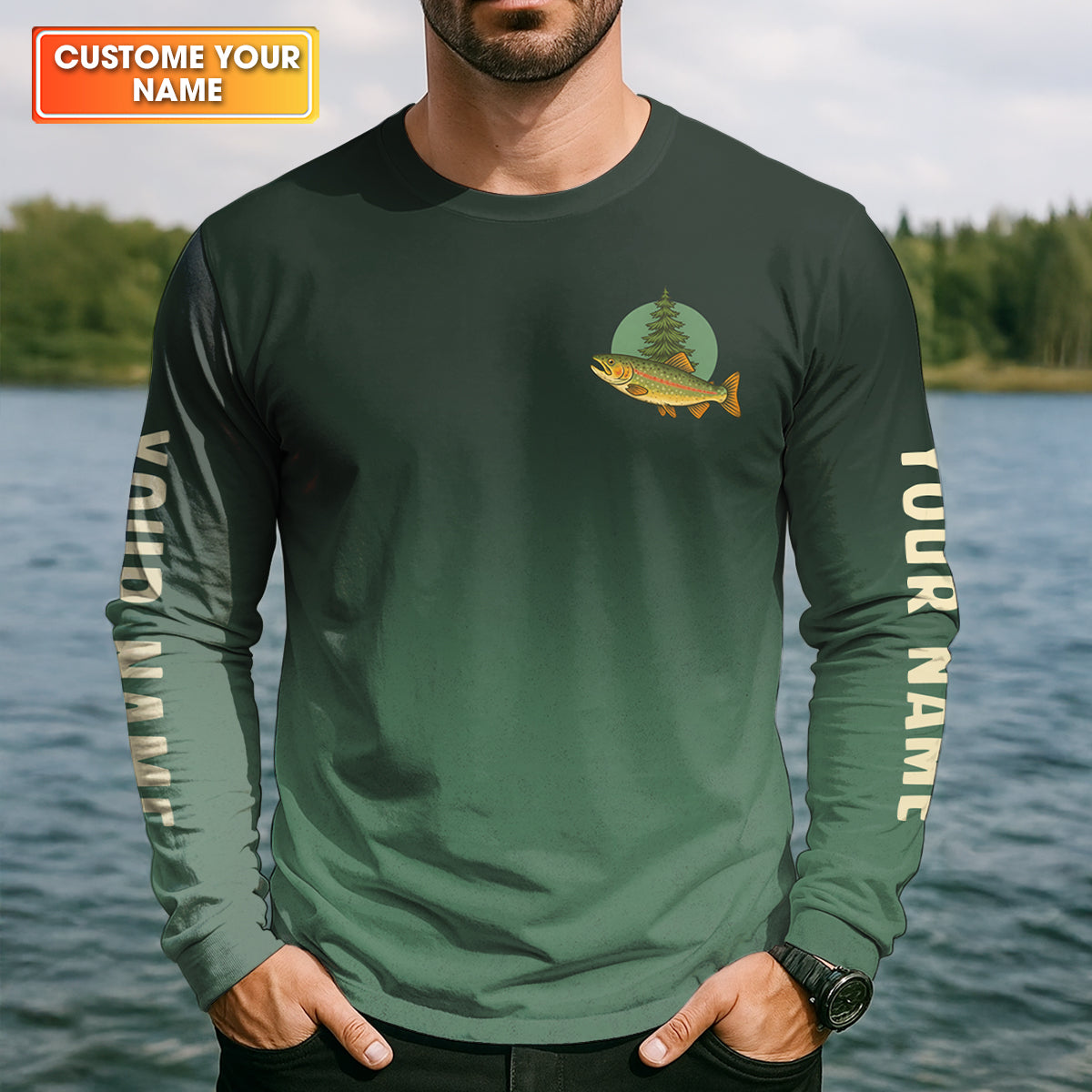 Respect The Locals Fishing UPF Shirts, Custom Fishing Shirt, Fishing Gift for Men, Men's Fishing Shirt