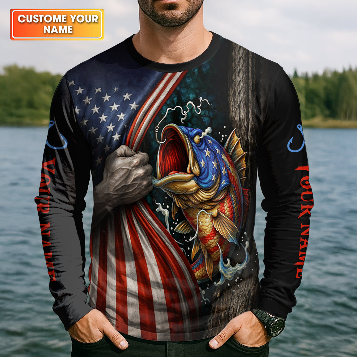 Hooked On Jesus Shirt, Personalized Christian Fishing Shirt, Mark 1:17 Fisher Of Men, Fishing UPF Shirts