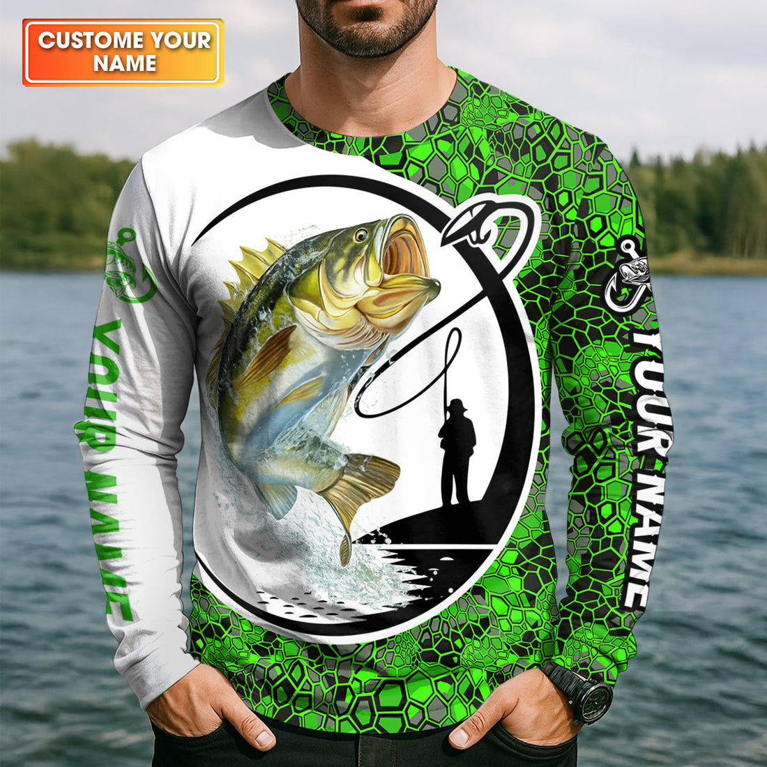 Personalized I Love It When She Bends Over UPF Fishing Shirt, Custom Name