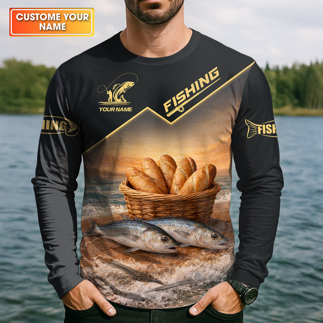 When I Can’t Catch It – God Provides Fishing Shirt, Fishing UPF Shirts, Funny Fishing Shirt