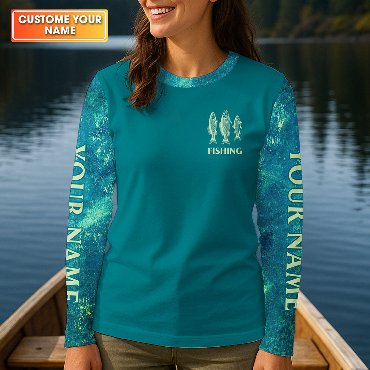 Jesus Will Make You Fishers Of Men Christian Fishing UPF Shirts, Funny Fishing Shirt, Women Fishing Shirt