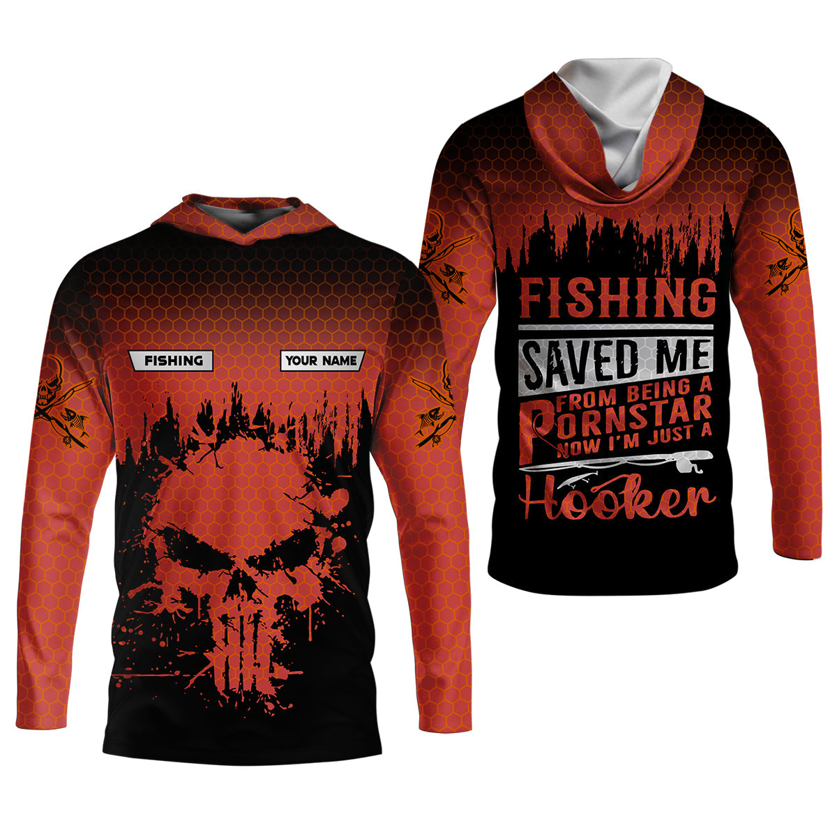 Fishing Saved Me From Being A Pornstar Red Fishing Shirt, Funny Fishing Shirt, Female Fishing Shirts