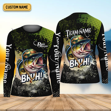Bass Fishing Shirt, Fishing UPF Shirts, Team Fishing Shirt, SPF Long Sleeve Shirts Womens