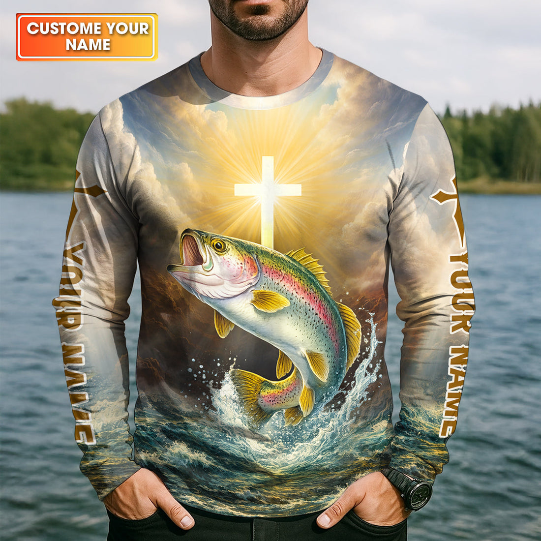 Fishing in My Veins, Faith in My Heart – Christian Fishing Shirt, Fishing UPF Shirts