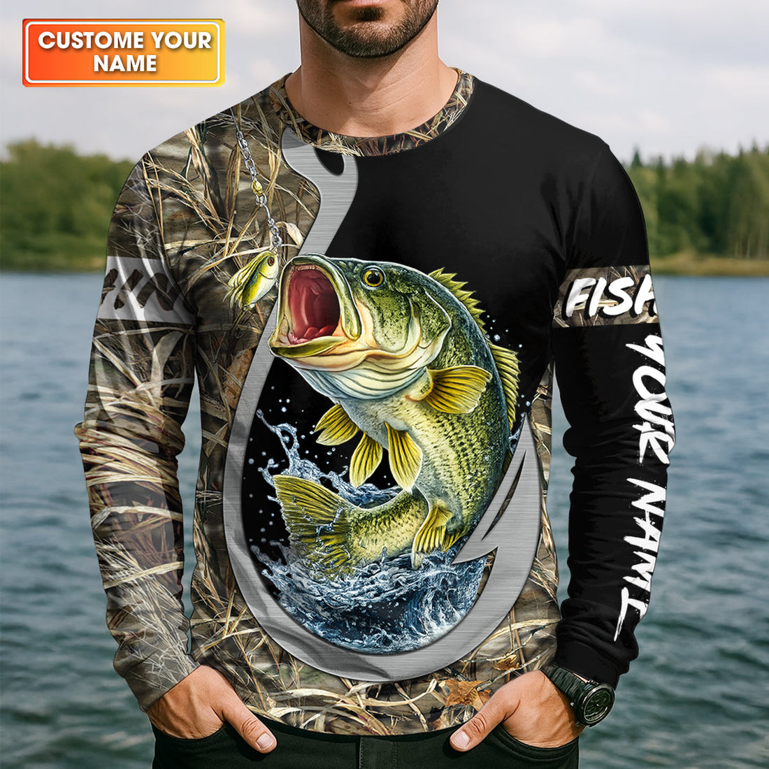 Love It When The Line Bends, Fishing UPF Shirts, Funny Fishing Shirt