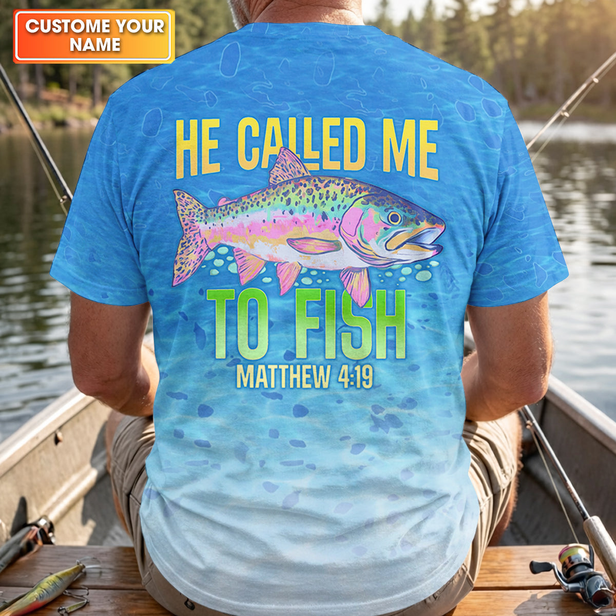 He Called Me To Fish Christian Fishing Shirt, Fishing UPF Shirts, Fisherman Gift For Men
