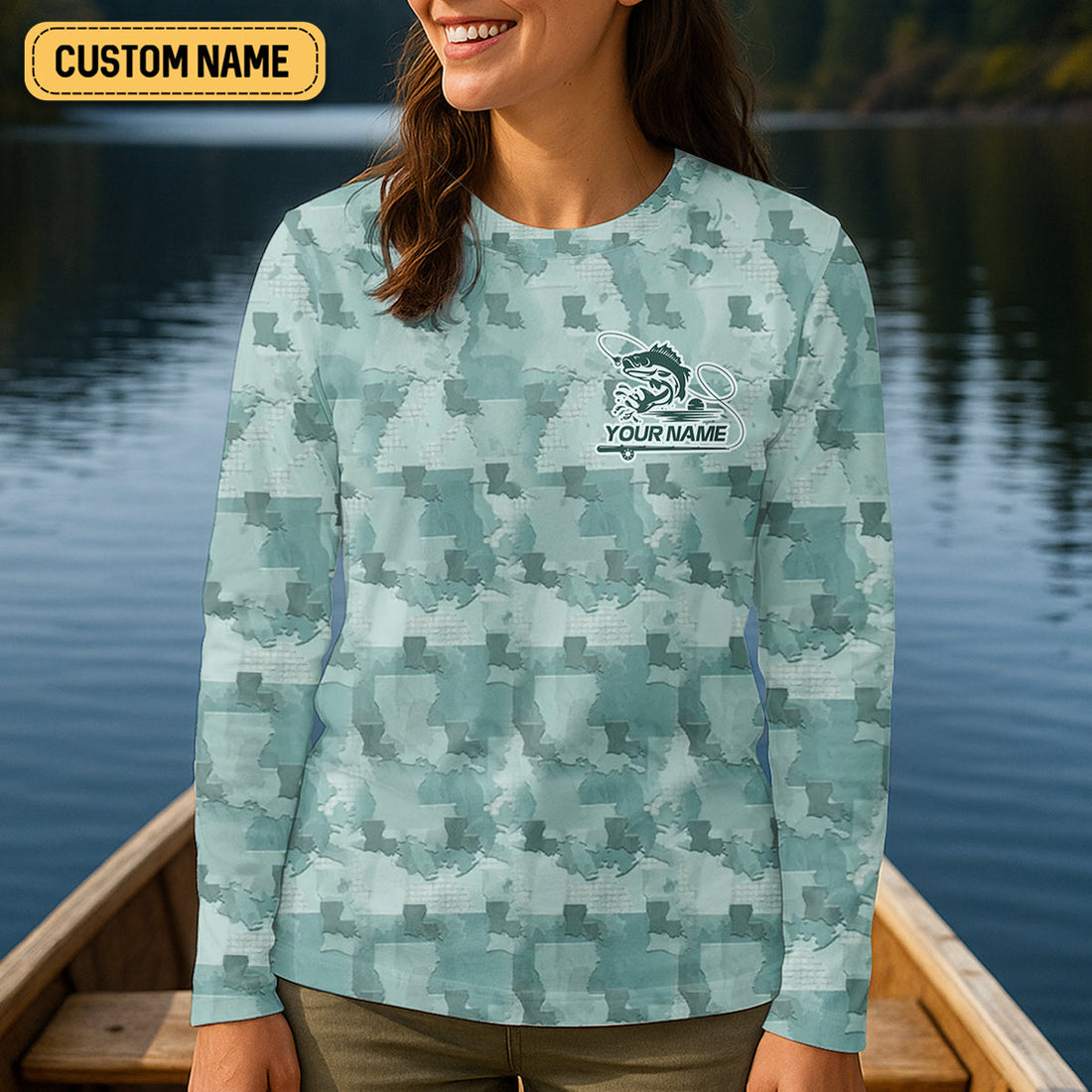 Florida Camo Fishing UPF Shirts, Performance Fishing Shirts, Women SPF Shirt, Female Fishing Shirts