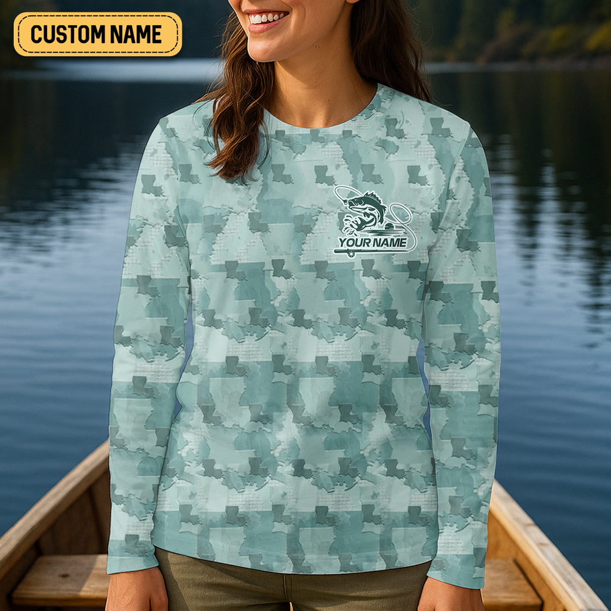 Florida Camo Fishing UPF Shirts, Performance Fishing Shirts, Women SPF Shirt, Female Fishing Shirts