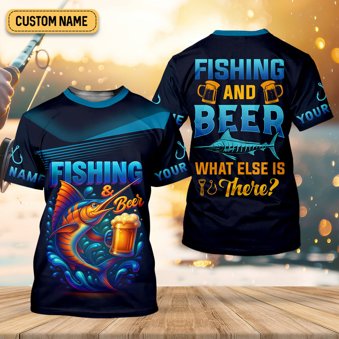 Fishing And Beer What Else Is There SPF Shirt For Men, Men's Fishing Shirt, Men's Fishing Shirt