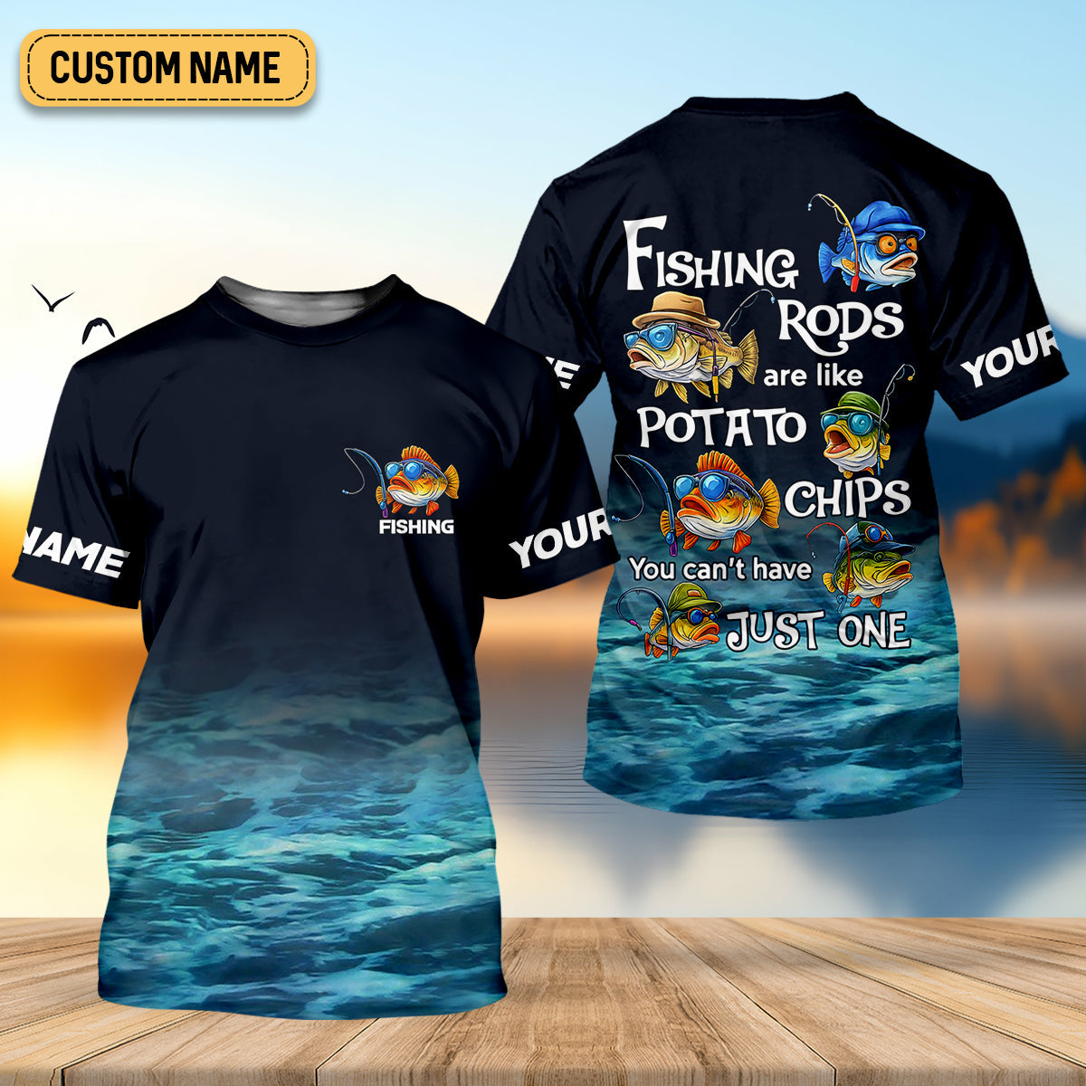 Fishing Rods Are Like Potato Chips Funny Fishing Shirt, SPF Shirt For Men, Gift For Fisherman