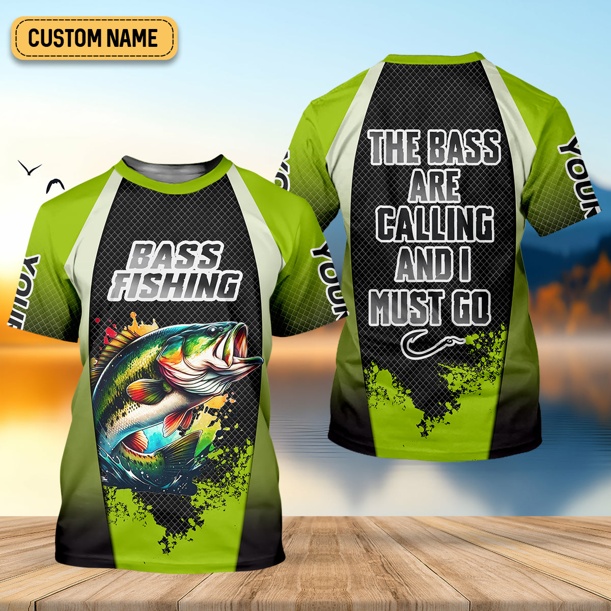 The Bass Are Calling And I Must Go Bass Fishing SPF Shirt For Men, Funny Fishing Shirt, Men's Fishing Shirt