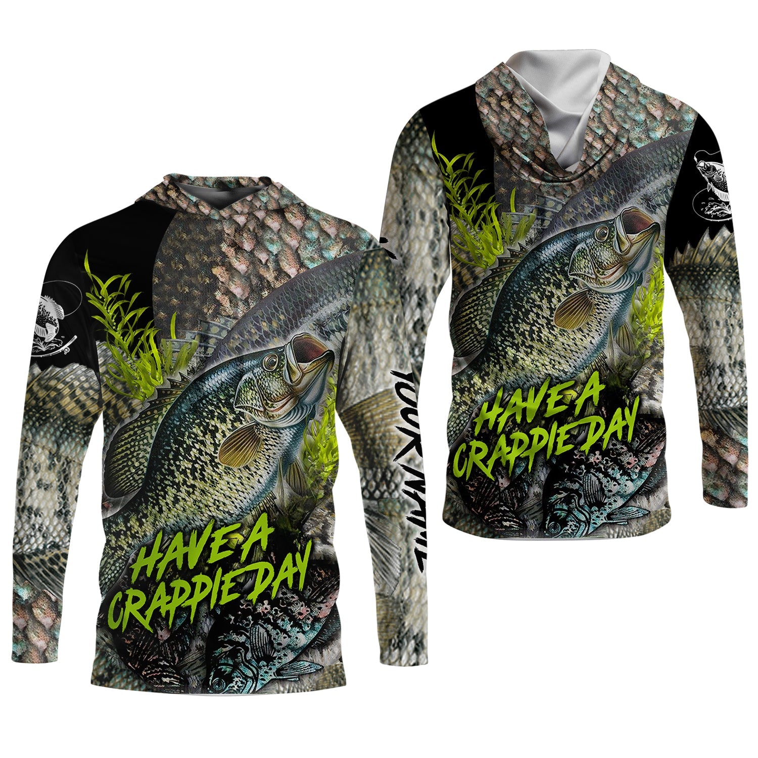 Have A Crappie Day Long Sleeve Sun Shirt, Tournament Fishing Shirts, Camo Long Sleeve Shirt, Fishing Shirts For Men