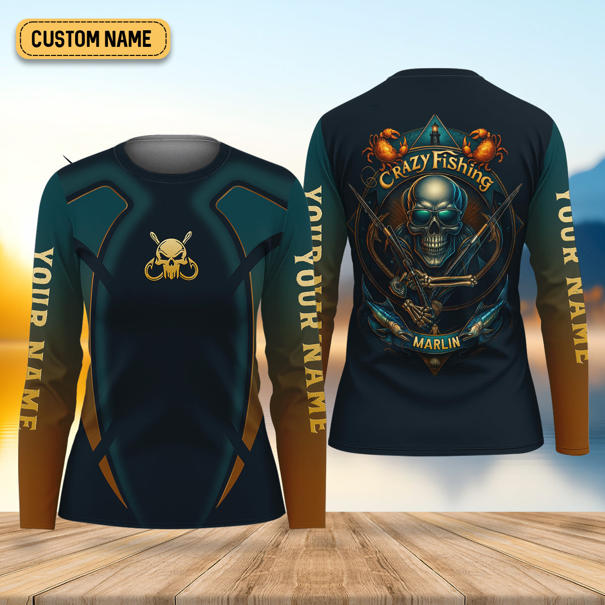 Crazy Fishing Female Fishing Shirts, Marlin Tournament Women SPF Shirt, Fishing Shirt For Women
