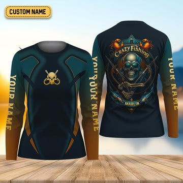 Crazy Fishing Female Fishing Shirts, Marlin Tournament Women SPF Shirt, Fishing Shirt For Women