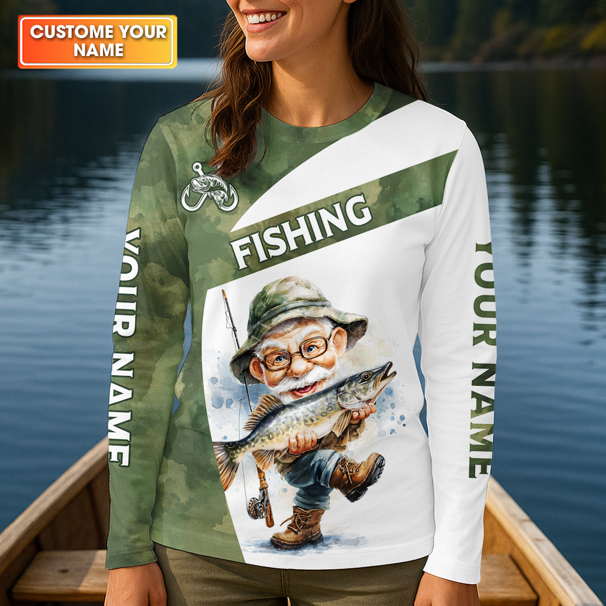 Never Underestimate An Old Man Who Still Goes Fishing Camo Fishing Shirt, Fishing UPF Shirts, Women Fishing Shirt