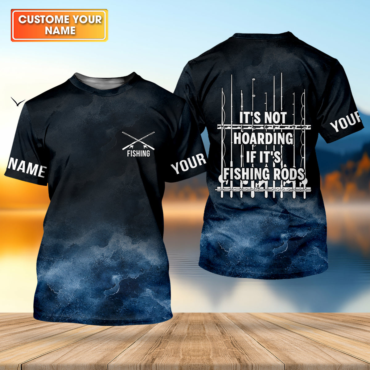 It's Not Hoarding If It's Fishing Rods Funny Fishing Shirt, Fishing UPF Shirts, Fishing Shirts For Men
