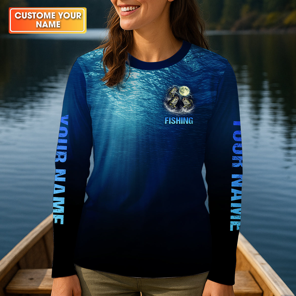 The Voices In My Head Are Telling Me To Go Fishing Funny Fishing Shirt, Fishing UPF Shirts, Women Fishing Shirt
