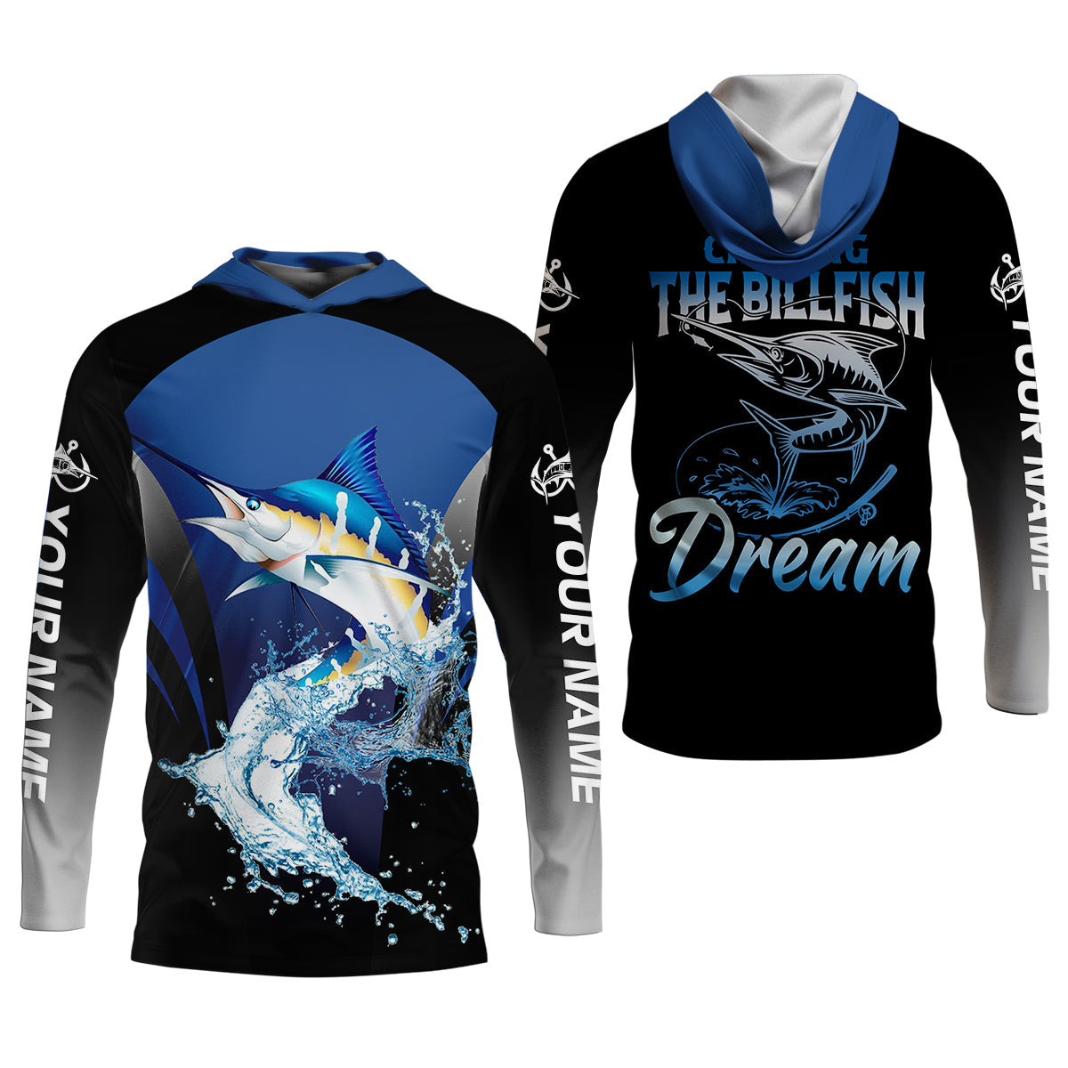 Marlin Fishing, Chasing The Billfish Dream Fishing Women SPF Shirt, Women Fishing Shirt, Funny Fishing Shirt