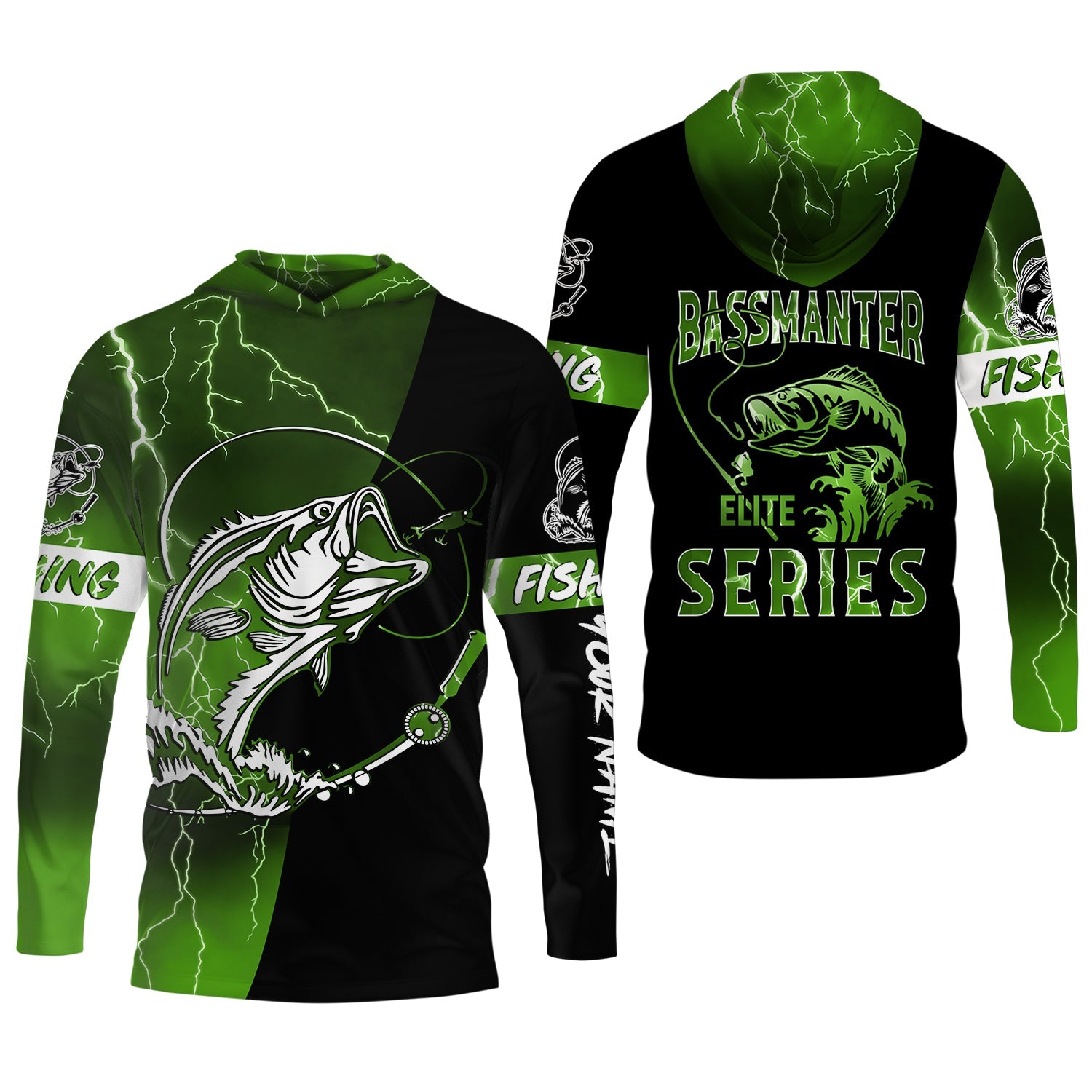 Bassmanter Elite Series, Fishing UV Shirts, Men Jersey, Men Button Down Shirt, Men Long Sleeve Shirt
