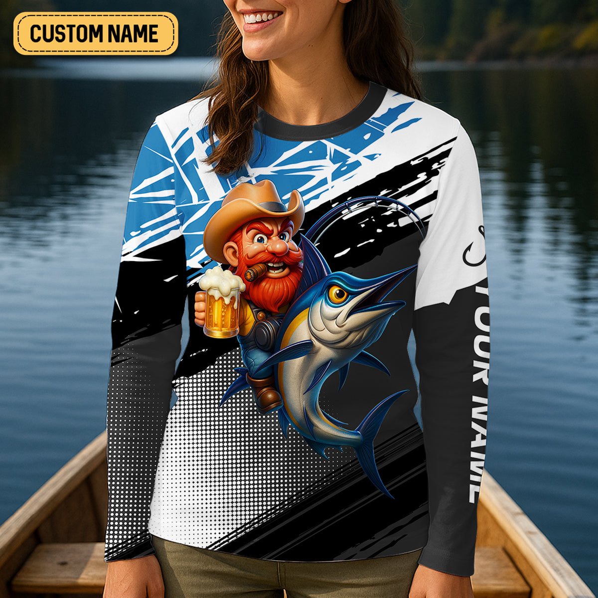 Fishing Solves Most Of My Problems Beer Solves The Rest Funny Fishing Shirt, Fishing Shirt For Women