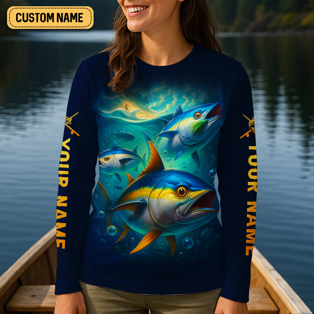 Beyond The Break Funny Fishing Shirt, Fishing UPF Shirts, SPF Long Sleeve Shirts Womens
