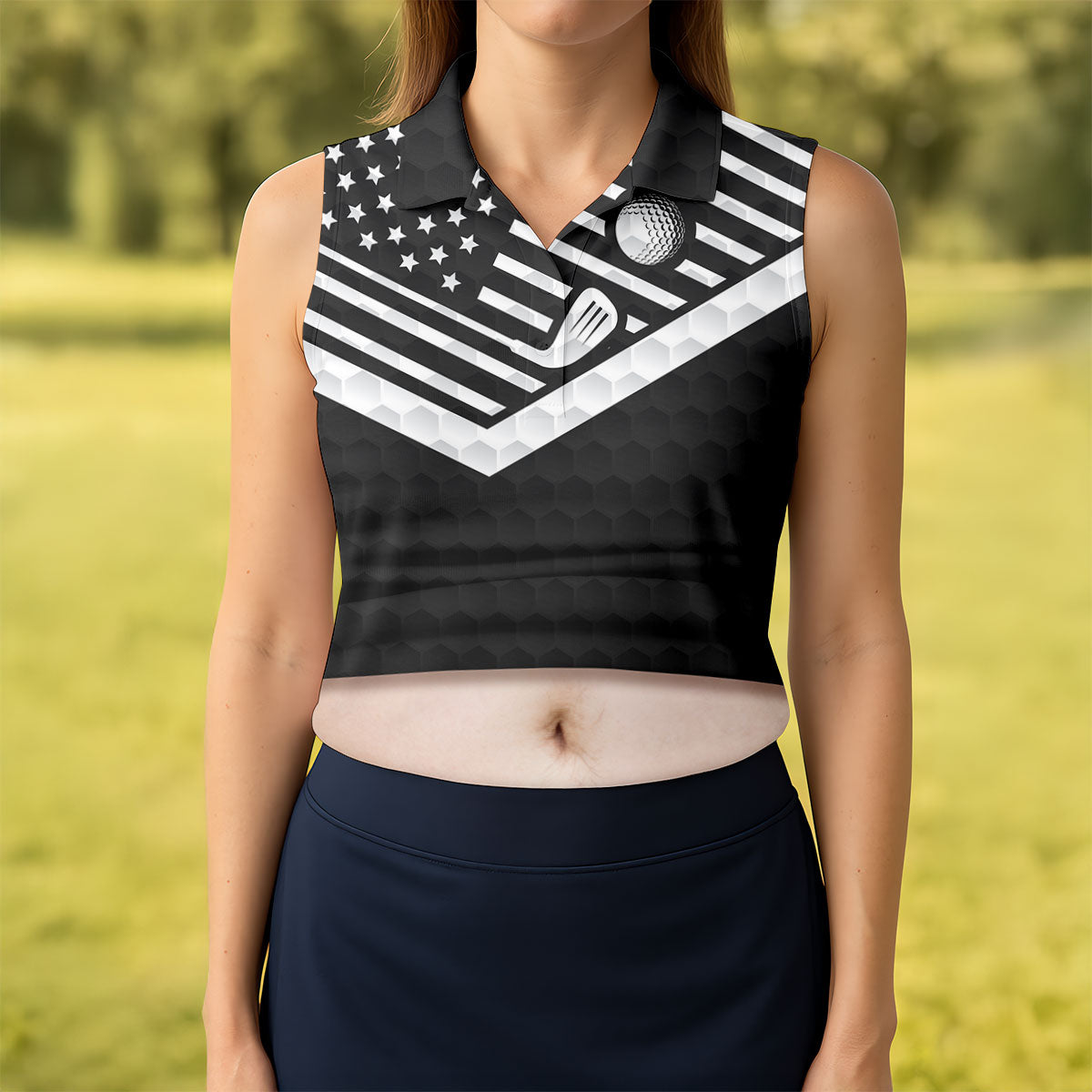 Personalized Fair Skin Beer Belly Golf Polo Shirt, Golf Tops For Women, Women's Golf Apparel